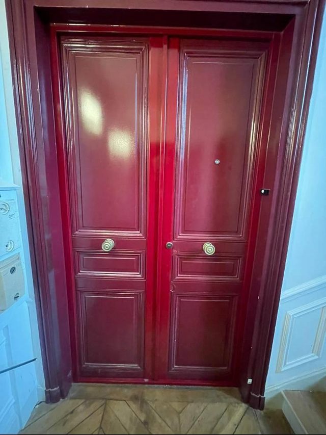Installation de support Parisien pour porte blindée à Paris 19e